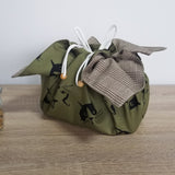 【猫オリーブ】お弁当袋になっちゃう!!ランチクロス【四角形】