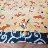 ☆新柄☆【柴犬イエローお弁当】お弁当袋になっちゃう!!ランチクロス【四角形】