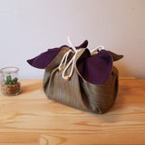 ☆新柄☆【抹茶紫】お弁当袋になっちゃう!!ランチクロス【四角形】