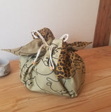 【豹の猫】お弁当袋になっちゃう!!ランチクロス【四角形】