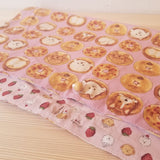 【ドーナツドッグピンク】お弁当袋になっちゃう!!ランチクロス【四角形】