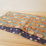 【ドーナツドッグブルー】お弁当袋になっちゃう!!ランチクロス【四角形】