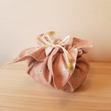 【ピンクマーガレット】お弁当袋になっちゃう!!ランチクロス【四角形】