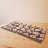 【みすゞうたさん空色の花グレイ】お弁当袋になっちゃう!!ランチクロス【四角形】