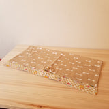 【おかめベージュリボン】お弁当袋になっちゃう!!ランチクロス【四角形】