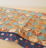 【ドーナツドッグブルー】お弁当袋になっちゃう!!ランチクロス【四角形】