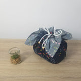 【サクランボグレイ】お弁当袋になっちゃう!!ランチクロス【四角形】