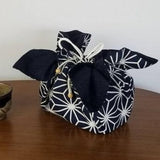 ■ 麻の葉紺 【四角】 お弁当袋になっちゃう!!ランチクロス☆Japanese bento place mat Asanoha-kon 【square】Bento cloth 'n' bag - Mamanoideakobo