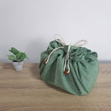 New!!【シャンブレイ柄(グリーン)】お弁当袋になっちゃう!!ランチクロス【丸形】