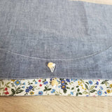 やさしい青と小花 お弁当袋になっちゃう!!ランチクロス【四角形】