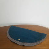 お弁当袋になっちゃう!!ランチクロス【丸形】藍鼠(あいねずみ)