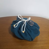 お弁当袋になっちゃう!!ランチクロス【丸形】藍鼠(あいねずみ)