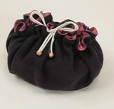 ■ 麻混 中紅・黄金【丸形】 お弁当袋になっちゃう!!ランチクロス☆Japanese bento place mat Nakakurenai・Kogane 【round】 - Mamanoideakobo